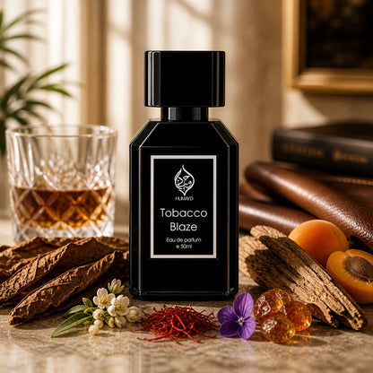 Tobacco Blaze Mens Perfume Arabian Tobacco Leather Oud Perfume Spray Humayd 50ml