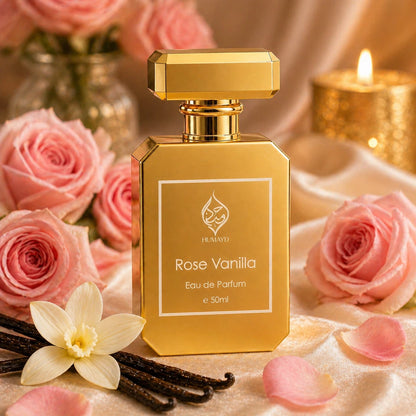 Rose Vanilla Perfume Gourmand Rose Floral Vanilla Long Lasting EDP Unisex 50ml