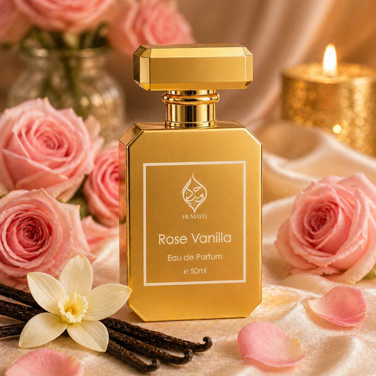 Rose Vanilla Perfume Gourmand Rose Floral Vanilla Long Lasting EDP Unisex 50ml
