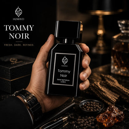 Tommy Noir Mens Perfume Woody Spicy Leather Niche Extrait de Parfum Humayd 50ml