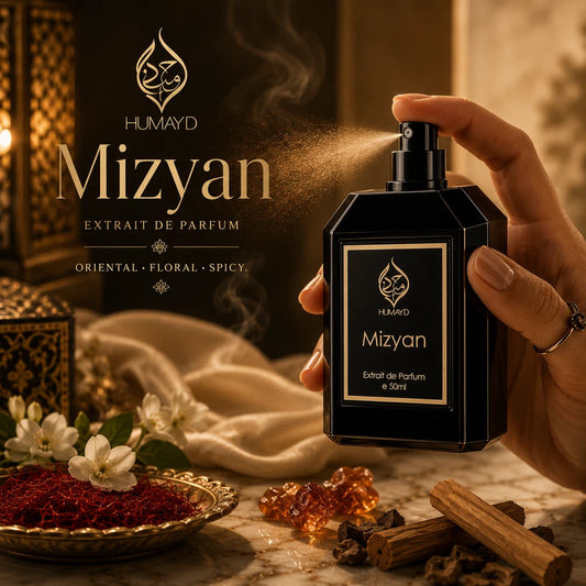 Mizyan Arabian Perfume Unisex OrientalLong Lasting Extrait de Parfum Humayd 50ml
