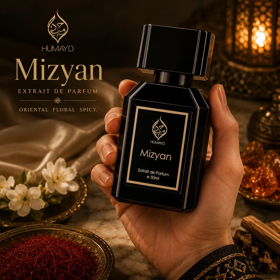 Mizyan Arabian Perfume Unisex OrientalLong Lasting Extrait de Parfum Humayd 50ml