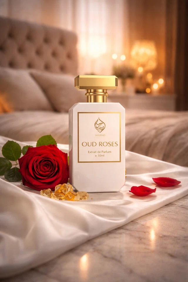 Oud Roses Extrait de Parfum Rose Arabian Oud Perfume Long Lasting by Humayd 50ml