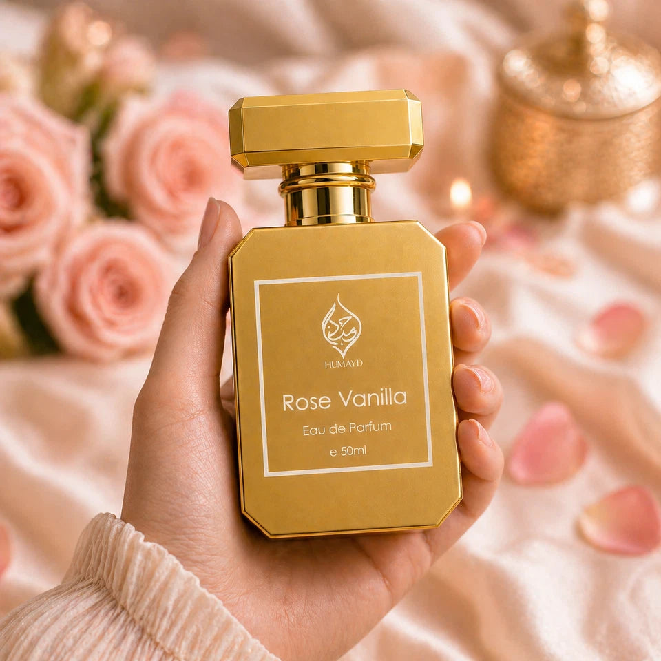 Rose Vanilla Perfume Gourmand Rose Floral Vanilla Long Lasting EDP Unisex 50ml