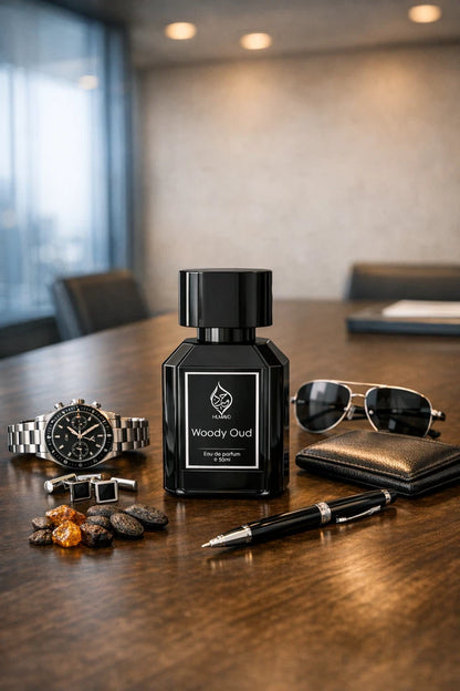 Woody Oud Perfume for Men Long Lasting Oud Fragrance EDP Spray by Humayd 50ml