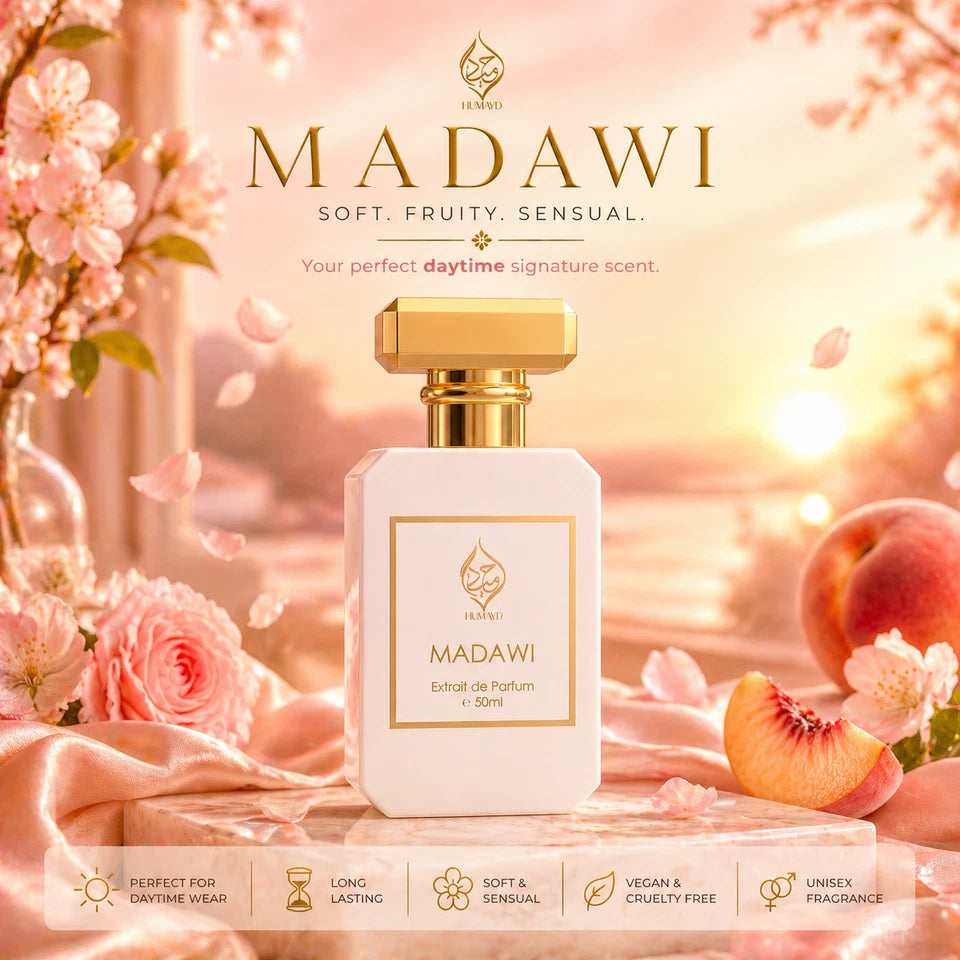 Madawi Extrait de Parfum Unisex Arabian Perfume Premium Long Lasting Humayd 50ml