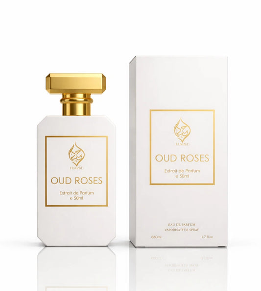 Oud Roses Extrait de Parfum Rose Arabian Oud Perfume Long Lasting by Humayd 50ml