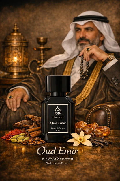 Oud Emir Woody Oud Perfume for Men Arabic Niche Extrait de Parfum by Humayd 50ml