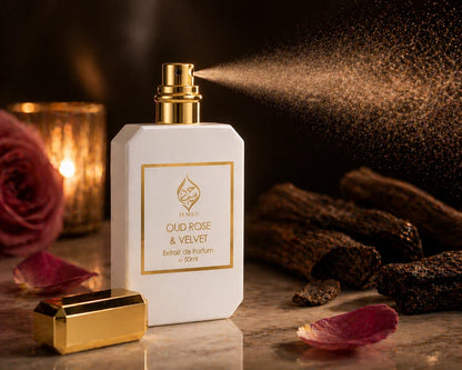 Oud Rose Velvet Floral Oud Womens Perfume Premium Extrait de Parfum Humayd 50ml