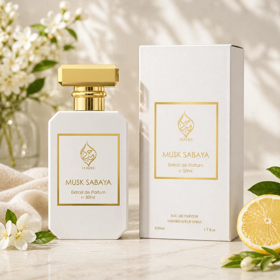 Musk Sabaya Extrait De Parfum Arabian Musk Floral Unisex Perfume by Humayd 50ml