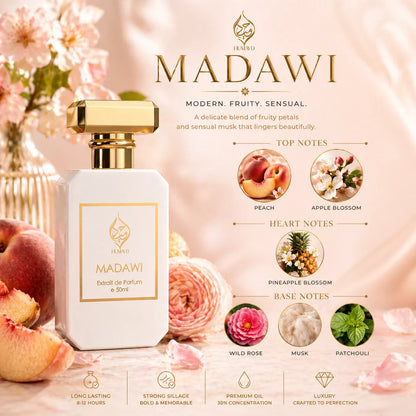 Madawi Extrait de Parfum Unisex Arabian Perfume Premium Long Lasting Humayd 50ml