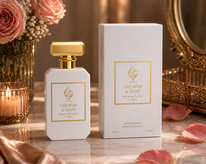 Oud Rose Velvet Floral Oud Womens Perfume Premium Extrait de Parfum Humayd 50ml