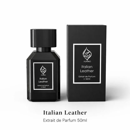 Italian Leather Tobacco Leather Mens Fragrance Extrait de Parfum Humayd 50ml