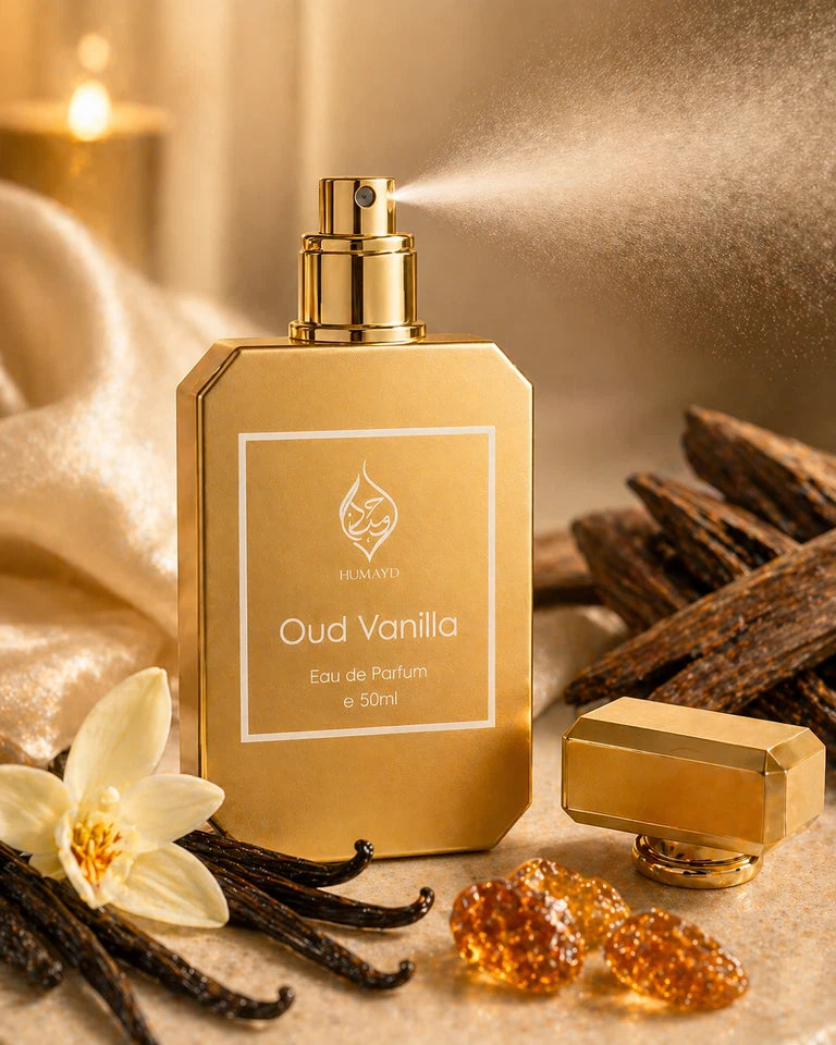 Oud Vanilla Gourmand Arabian Vanilla Oud Perfume Long Lasting Unisex Spray 50ml